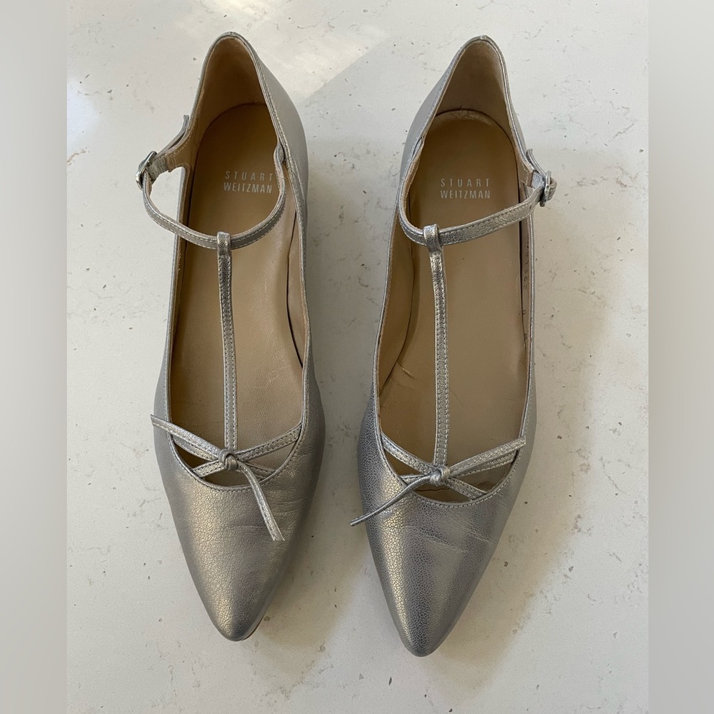Stuart Weissman Teaseme Axe Galaxy Flats, Size 8